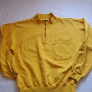 Sunny Yellow Half-Zip Sweatshirt
